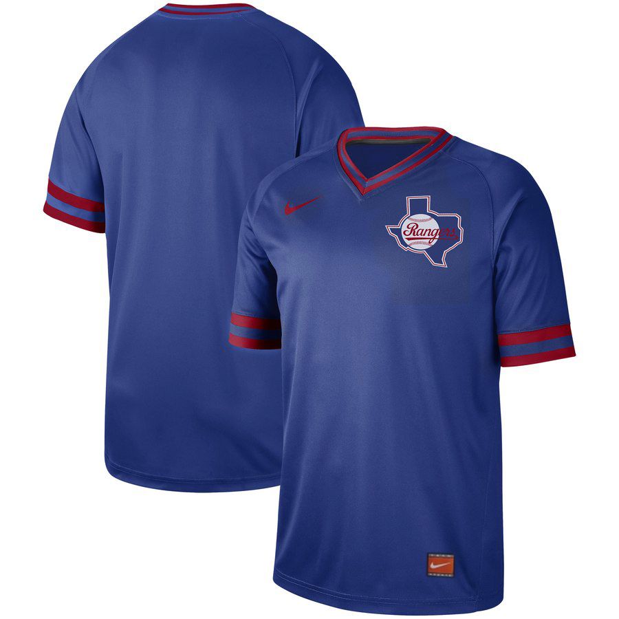 2019 Men MLB Texas Rangers blank blue Nike Cooperstown Collection Jerseys->texas rangers->MLB Jersey